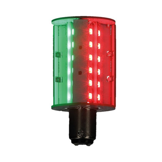 Nauticled lanternlampa BAY15D 10-35Vdc 1,2/15 W rött/grönt l Media 1 av 1