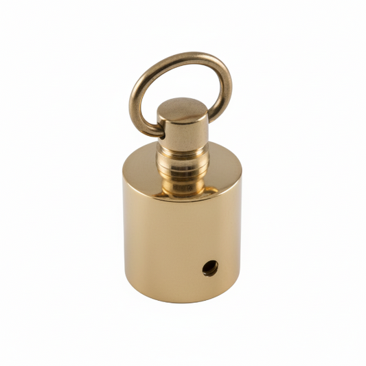 Ändbeslag i mässing